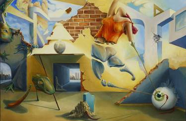 Original Surrealism Home Paintings by gigi malania