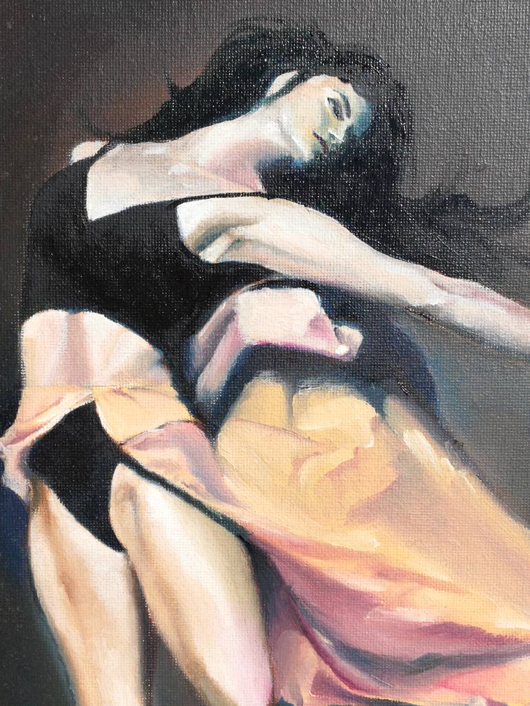 Original Realism People Painting by Luis Alfonso Lopez