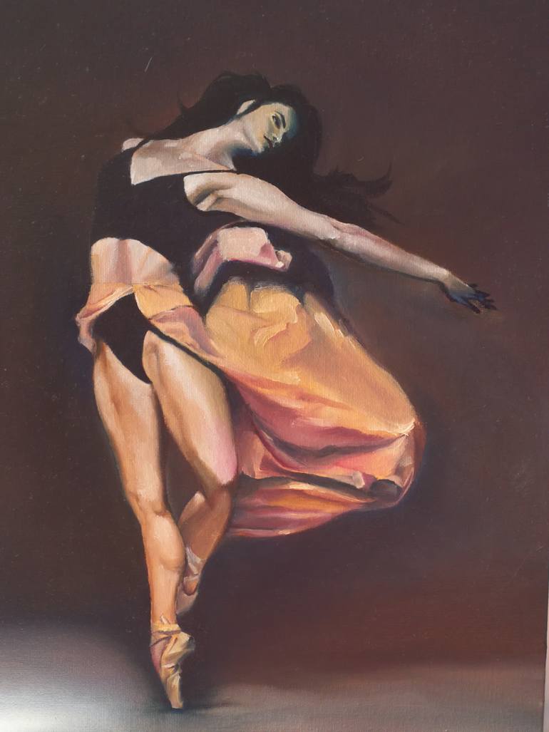Original Realism People Painting by Luis Alfonso Lopez
