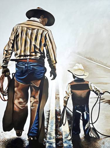 Original Figurative Rural life Paintings by Nathan Altier