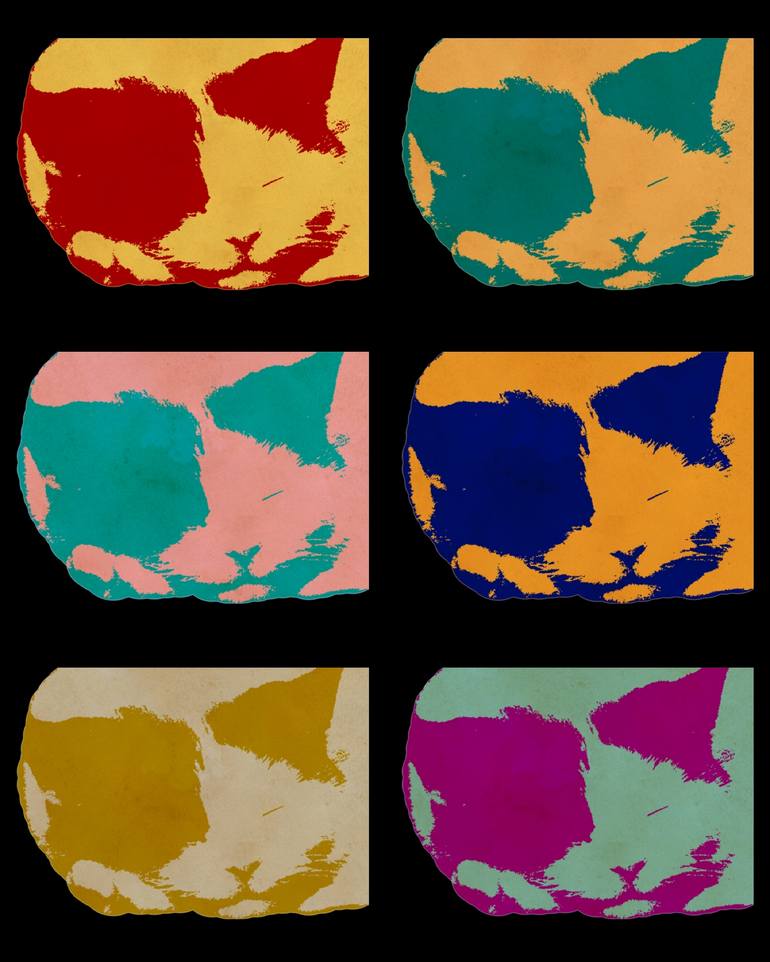 Print of Fine Art Cats Mixed Media by Robert Grubbs