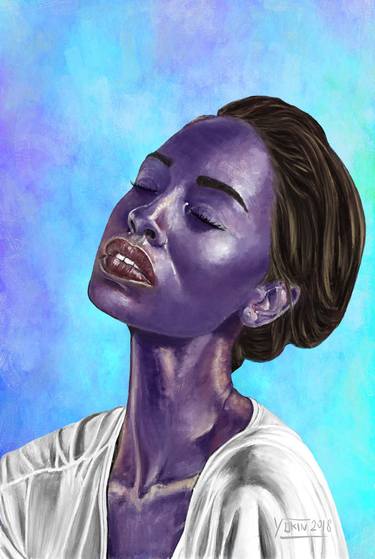 Original Figurative Portrait Digital by Yokin Art