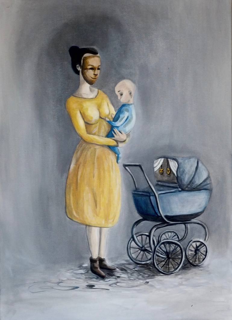 Madre. (Mother) Painting by Chiara Luna Colombaro 