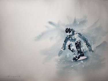 Original Figurative Sports Paintings by Javier Lampreave