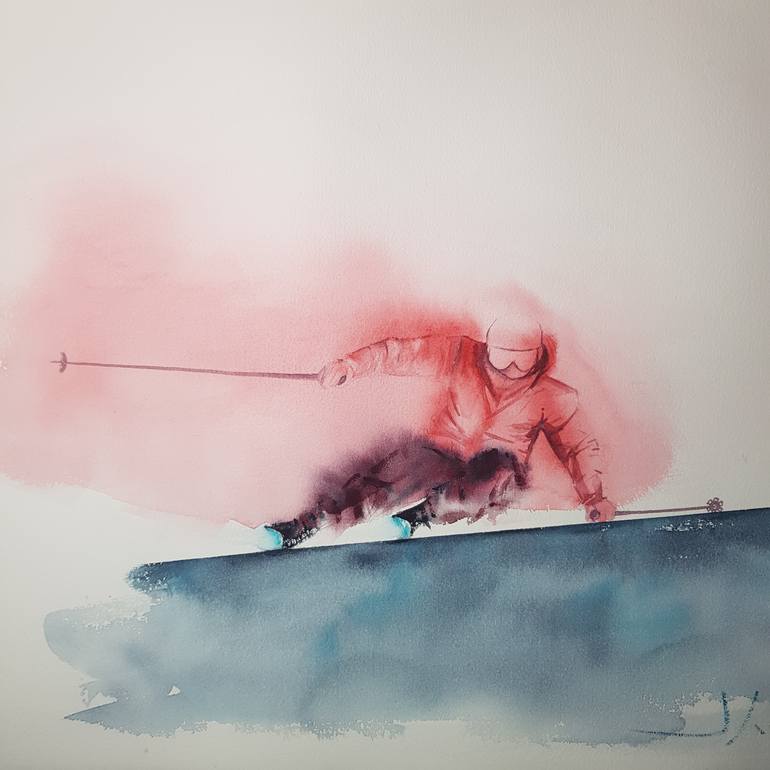 Original Conceptual Sports Painting by Javier Lampreave