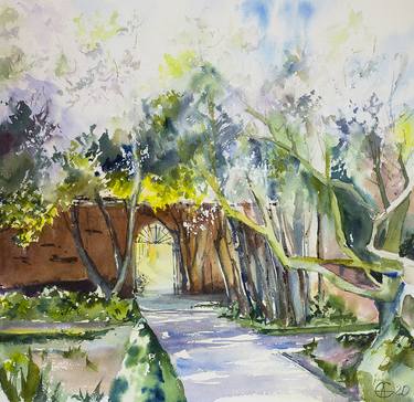 Original Garden Paintings by Sasha Romm