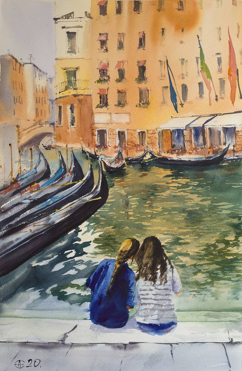 Print of Impressionism Cities Paintings by Sasha Romm