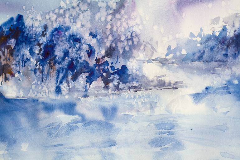 Original Abstract Nature Painting by Sasha Romm