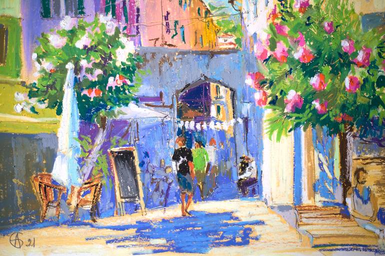 Original Impressionism Travel Painting by Sasha Romm