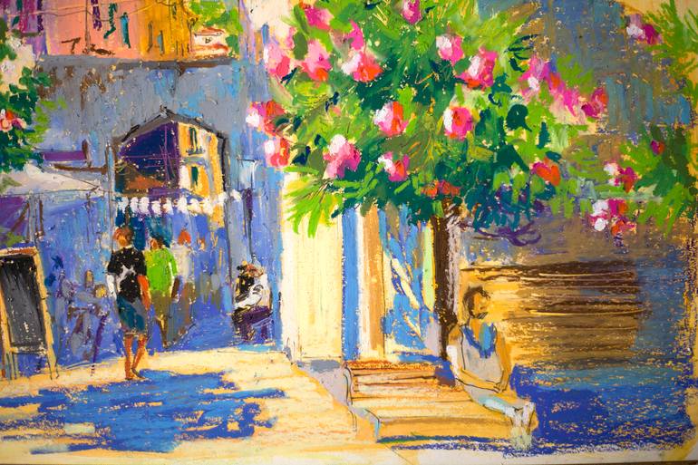 Original Impressionism Travel Painting by Sasha Romm