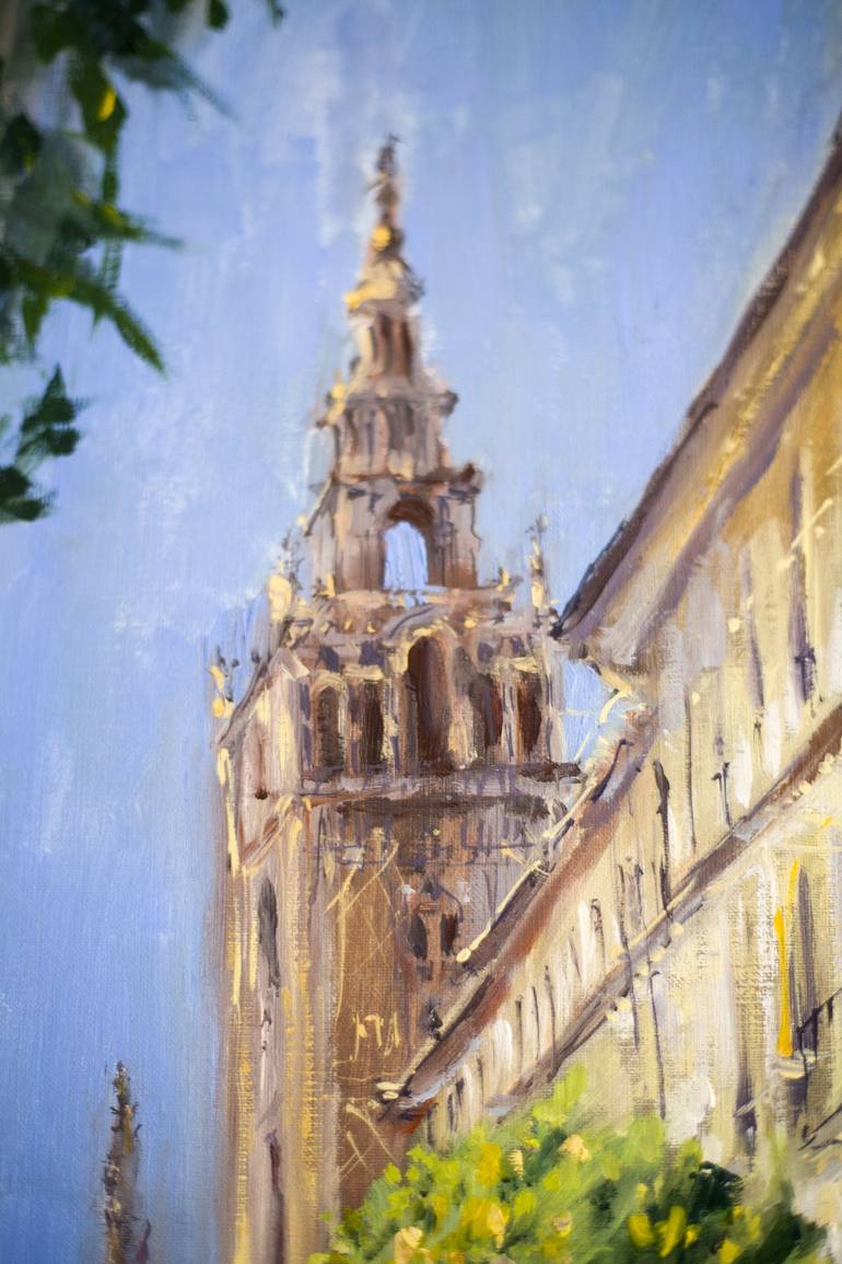 Original Impressionism Cities Painting by Sasha Romm