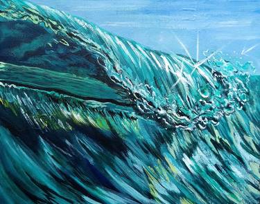 Original Seascape Painting by Khaula Mazhar