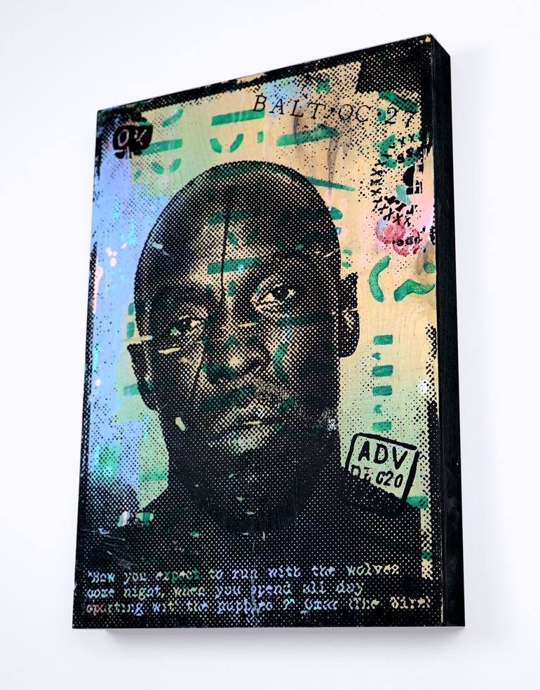 Omar Little Painting by Joe Kral | Saatchi Art