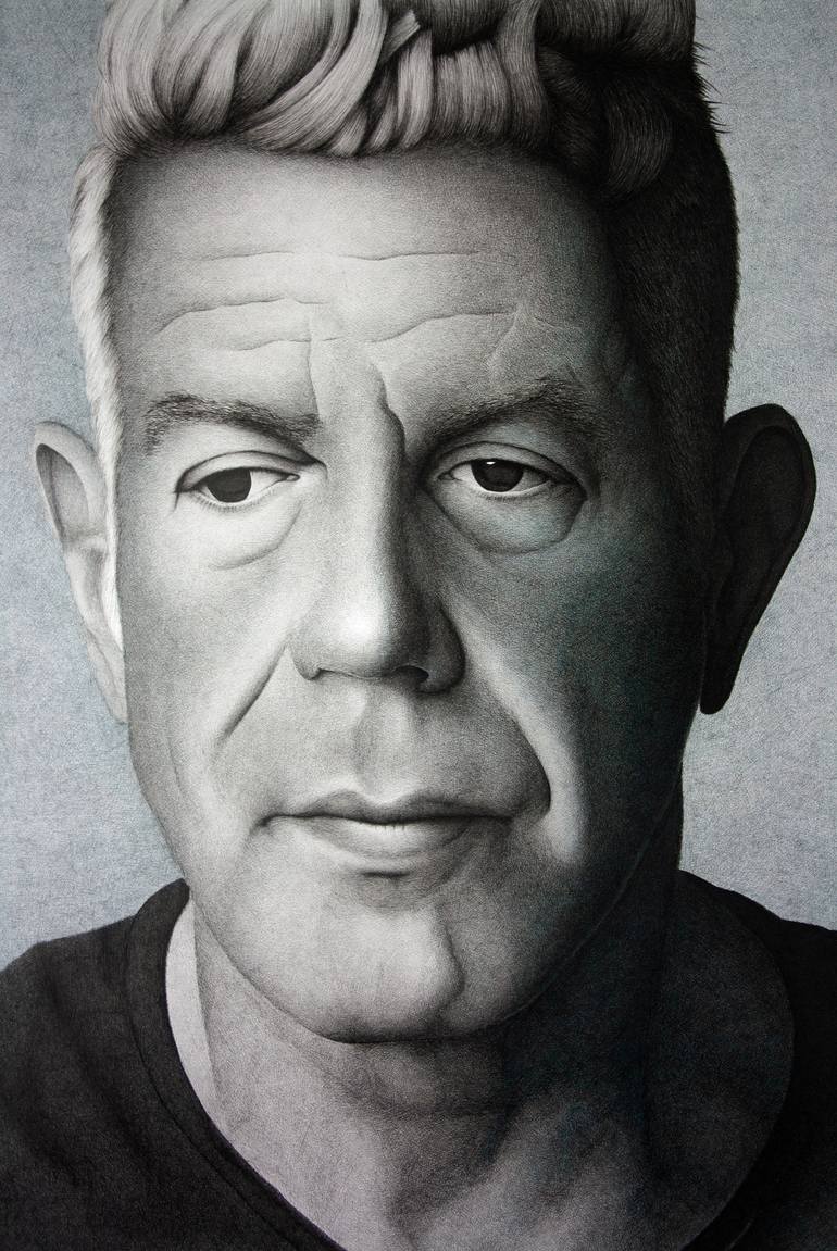 Original Portrait Drawing by Dean Spinks