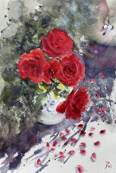 Original Impressionism Floral Paintings by Shelly Du