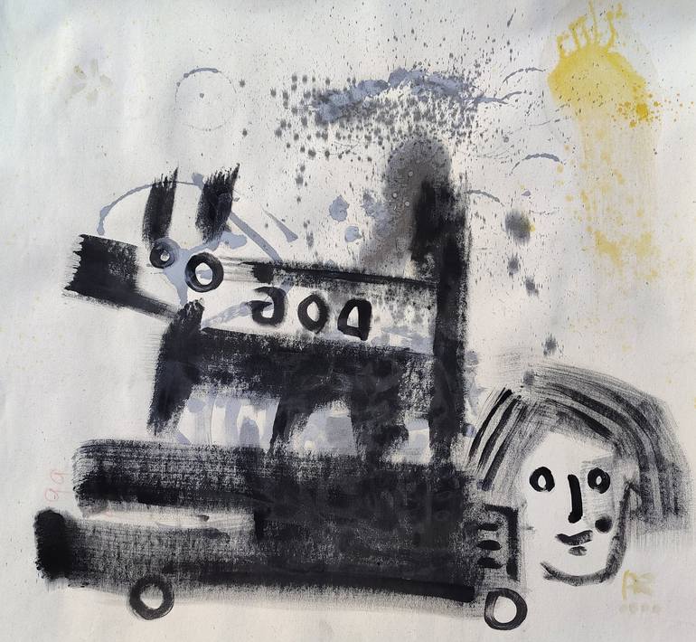 Original Animal Painting by Angel Rivas | Contemporary Art on Canvas | I DON T KNOW