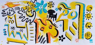 Original Abstract Animal Paintings by Ángel Rivas