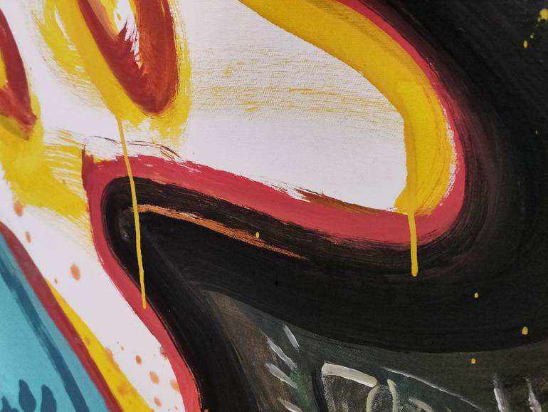 Original Expressionism Animal Painting by Ángel Rivas