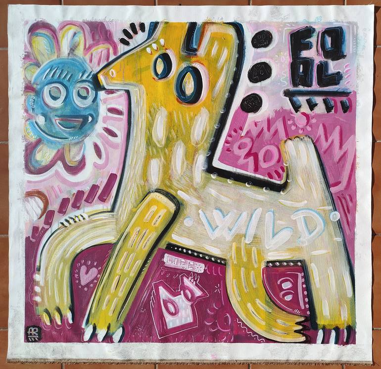 Original Modernism Animal Painting by Ángel Rivas