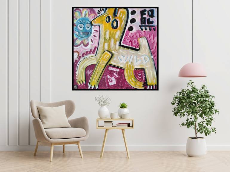 Original Modernism Animal Painting by Ángel Rivas