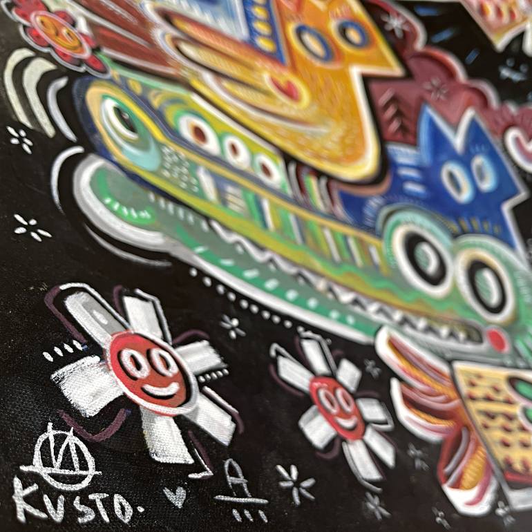 Original Modernism Animal Painting by Ángel Rivas