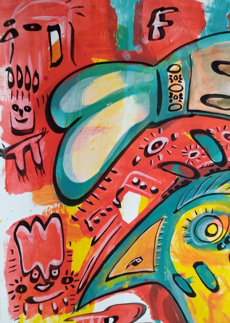 Original Graffiti Painting by Ángel Rivas