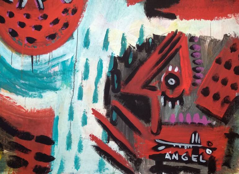 Original Street Art Animal Painting by Ángel Rivas