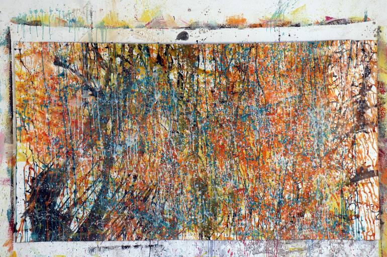 Original Abstract Expressionism Abstract Painting by Ángel Rivas