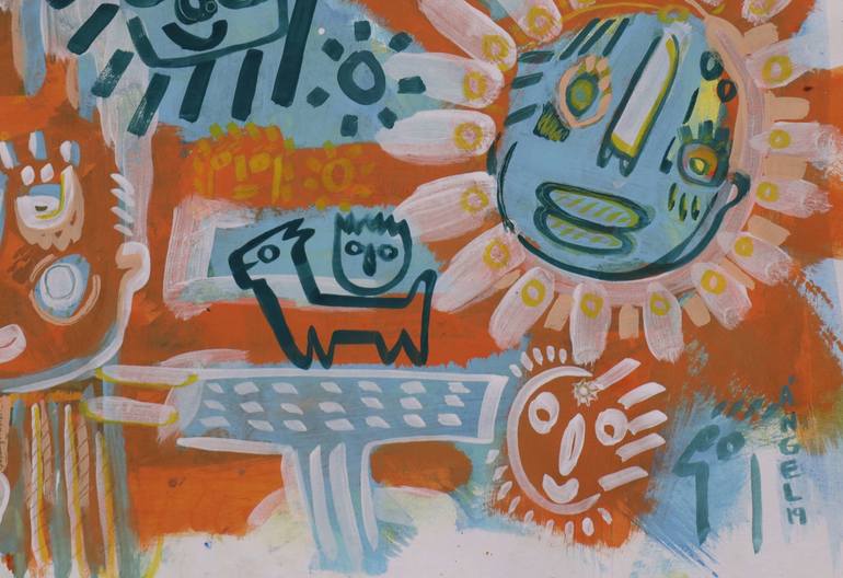 Original Graffiti Painting by Ángel Rivas