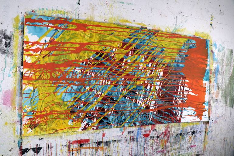 Original Abstract Painting by Ángel Rivas