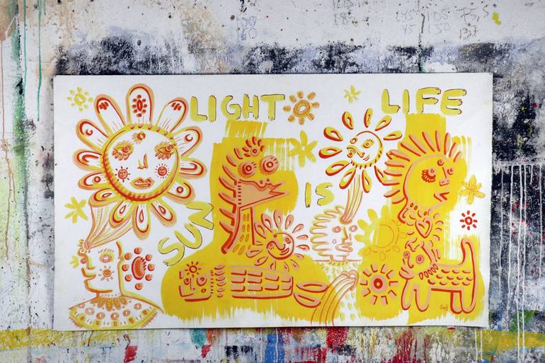 Original Graffiti Painting by Ángel Rivas