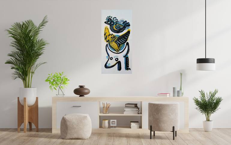 Original Modern Animal Painting by Ángel Rivas