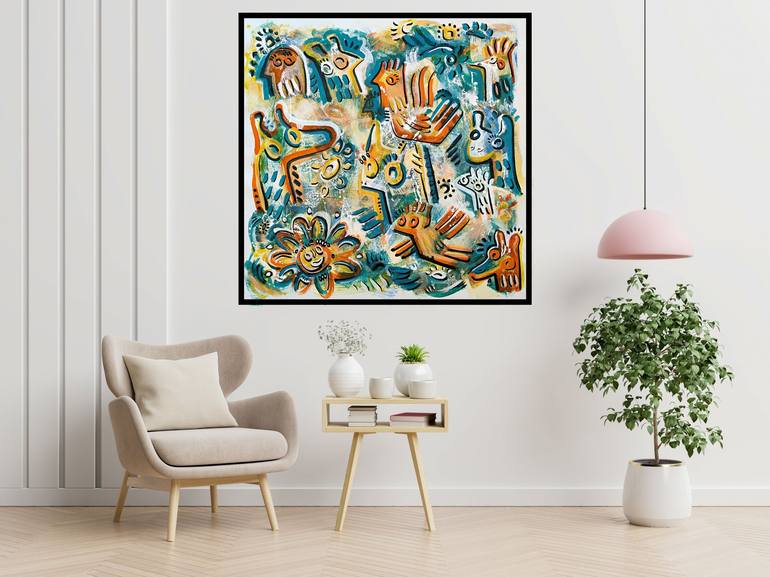 Original Modern Animal Painting by Ángel Rivas