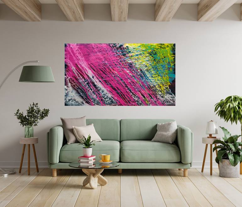 Original Abstract Painting by Ángel Rivas