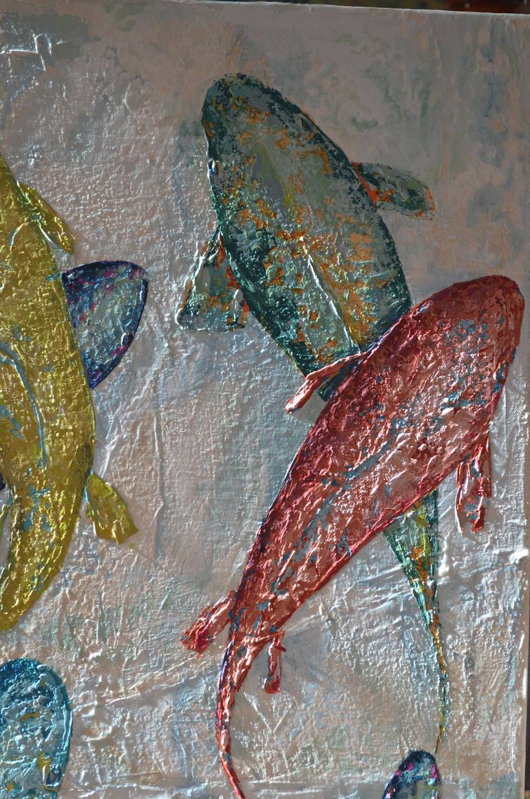Original Figurative Fish Painting by Jill Law