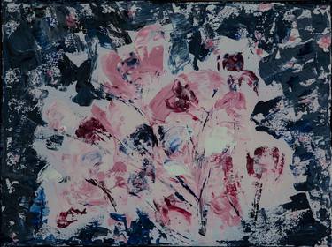 Print of Abstract Expressionism Floral Paintings by S Lan