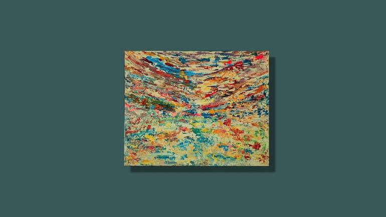 Original Abstract Expressionism Seascape Painting by S Lan