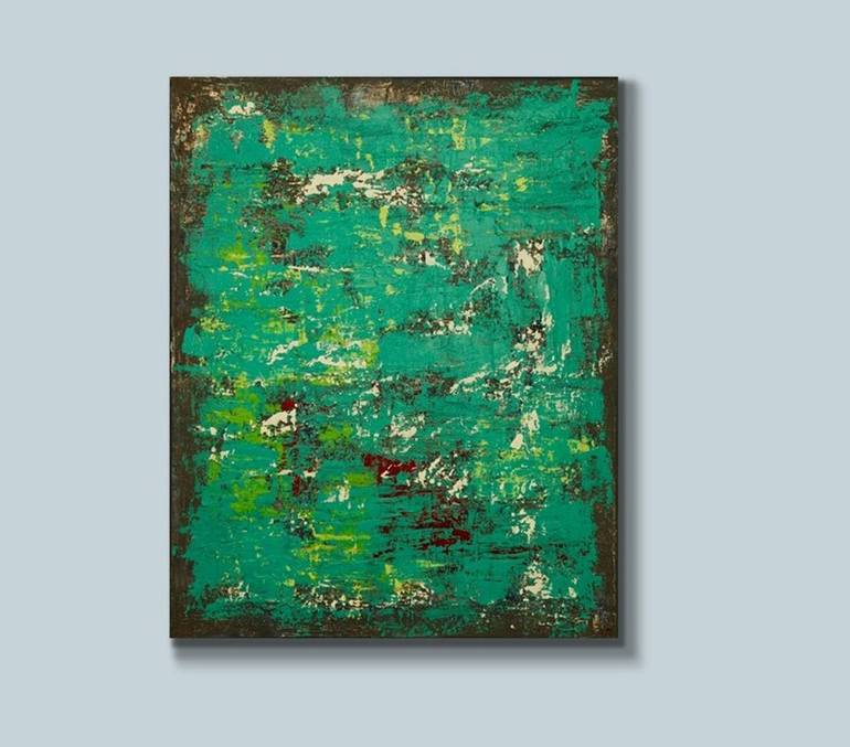 Original Abstract Expressionism Abstract Painting by S Lan