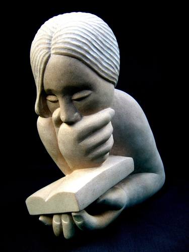 Original Expressionism People Sculpture by Jitka Palmer