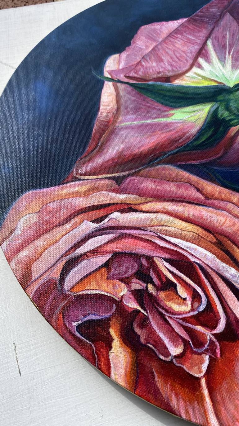 Original Floral Painting by Erika Lozano