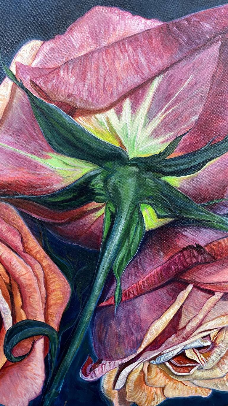 Original Floral Painting by Erika Lozano