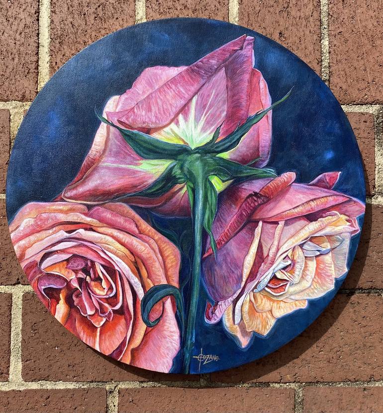 Original Floral Painting by Erika Lozano