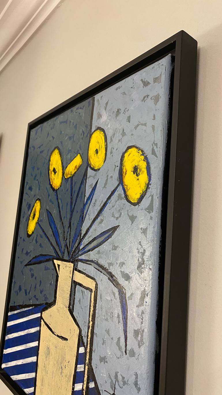 Original Abstract Floral Painting by Erika Lozano