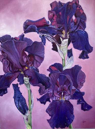Original Realism Floral Paintings by Erika Lozano