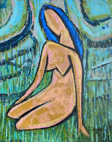 Original Abstract Nude Paintings by Erika Lozano
