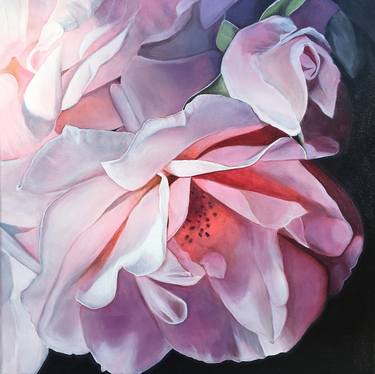 Original Fine Art Floral Paintings by Erika Lozano