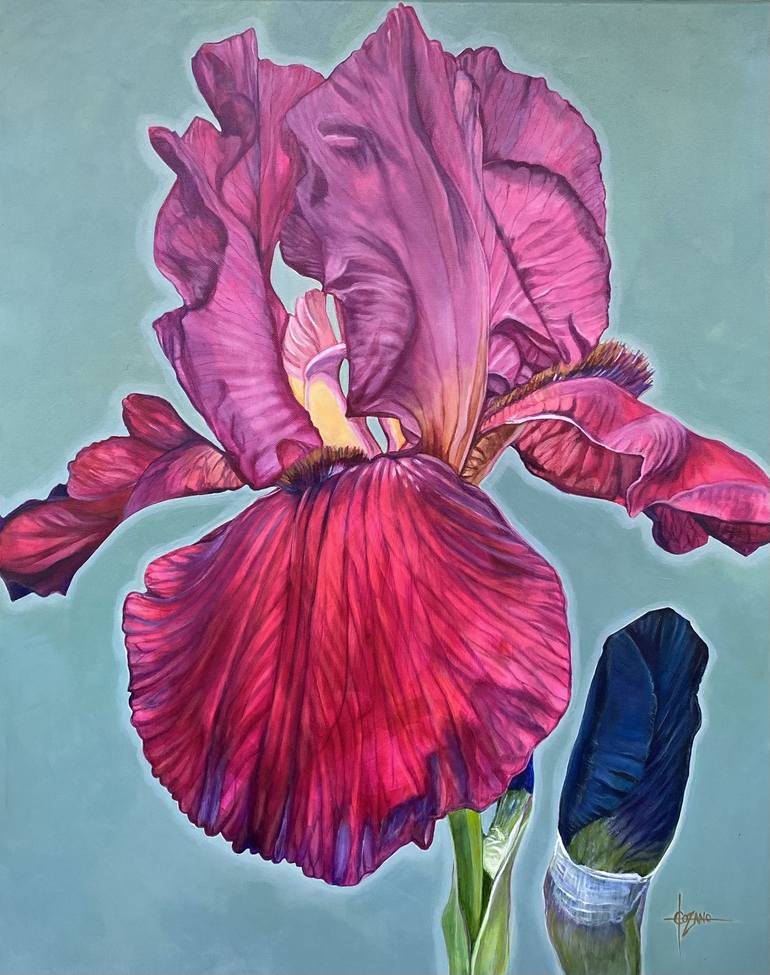 Original Conceptual Floral Painting by Erika Lozano