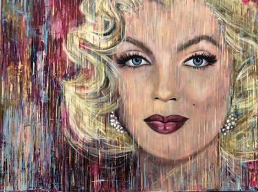 Original Abstract Expressionism Pop Culture/Celebrity Paintings by Erika Lozano