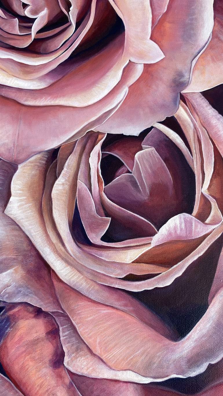 Original Realism Floral Painting by Erika Lozano