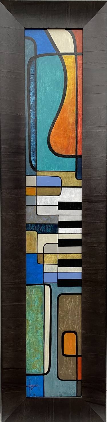 Original Cubism Music Paintings by Erika Lozano